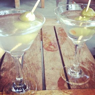 blue cheese-stuffed olive martini.