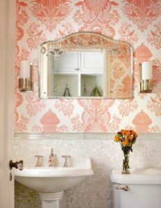 Not a fan of wallpaper, but this combination appeals to me.